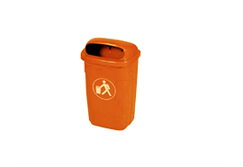 Kunststoff Abfallbehälter 50 l - orange