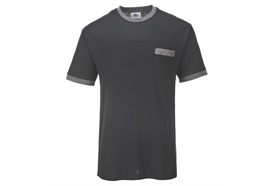 Portwest Texo Kontrast T-Shirt, schwarz - Gr. 3XL