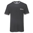 Portwest Texo Kontrast T-Shirt, schwarz - Gr. M