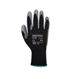 PU-Beschichteter-Handschuh - schwarz/grau - Gr. L
