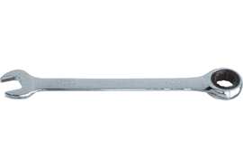 Ringmaulschlüssel, STAHLUX - mit Ratsche, gereade 10 mm