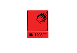 Warn-Aufkleber zu Kanister UN 1203